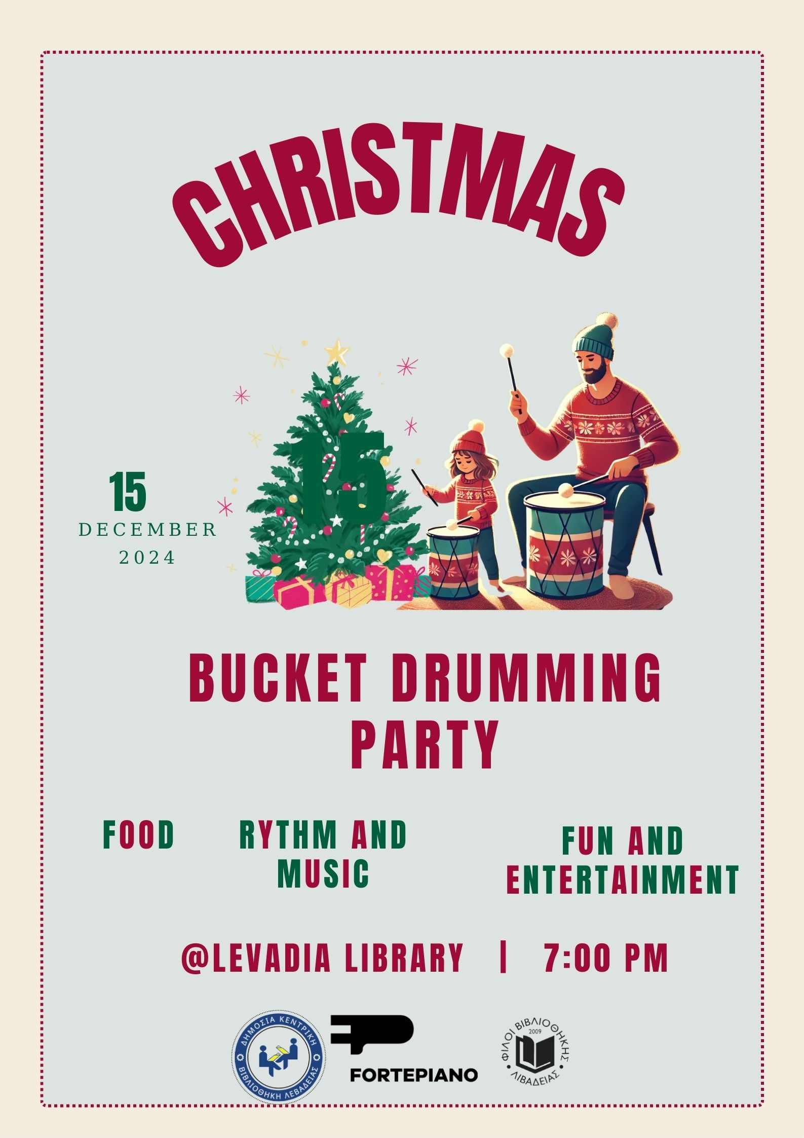 Christmas Bucket Drumming Party (15122014)